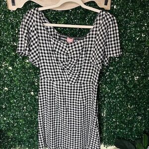 Black and White Gingham Dress